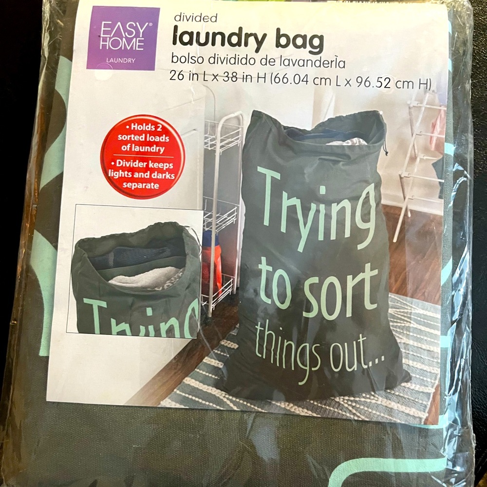 Divided Laundry Sorter Bag